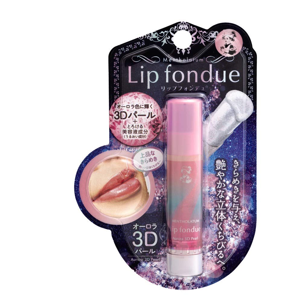 Mentholatum Lip Fondue Aurora 3D Pearl 4.2g Gloss UV cut Moisture